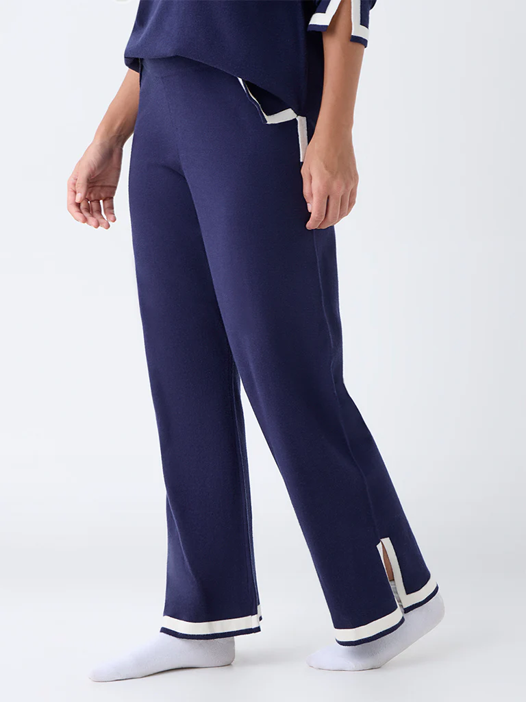 Wunderlove Navy High-Rise Lounge Pants - Image 2
