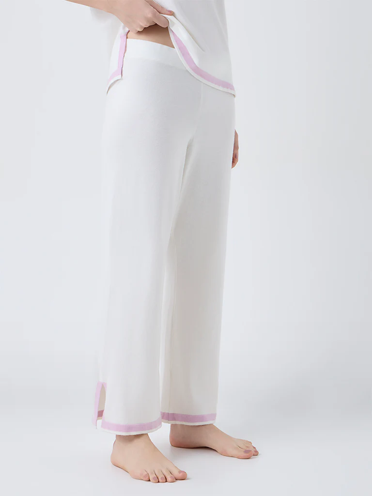 Wunderlove Off-White High-Rise Pants - Image 2
