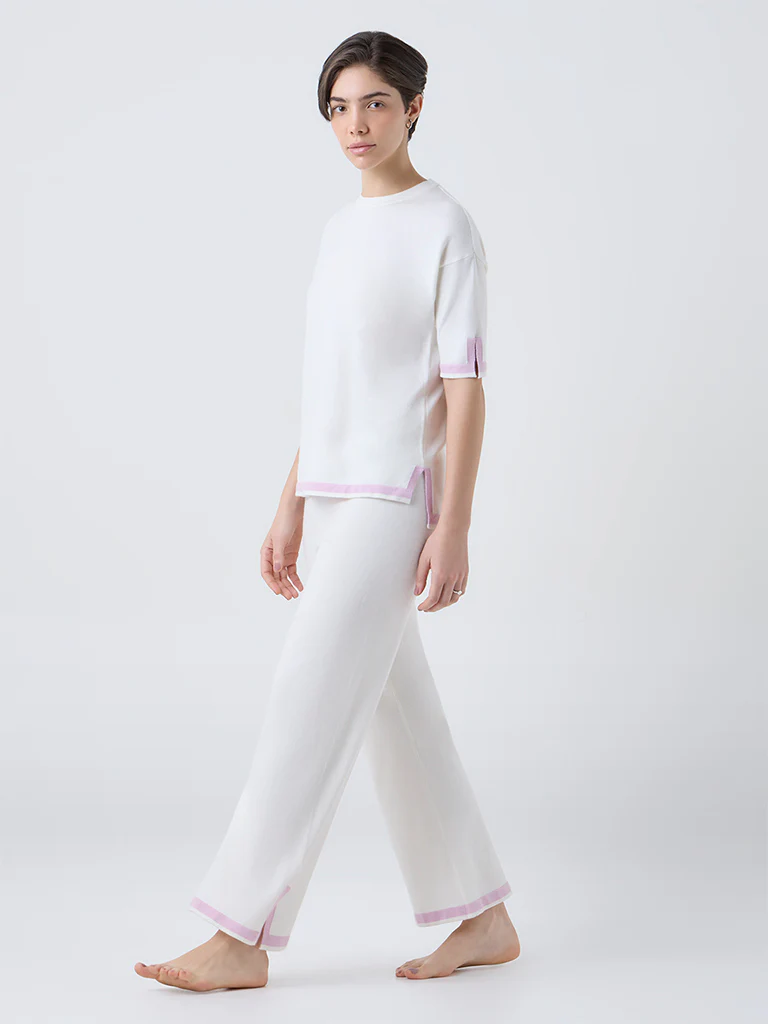 Wunderlove Off-White Solid Top