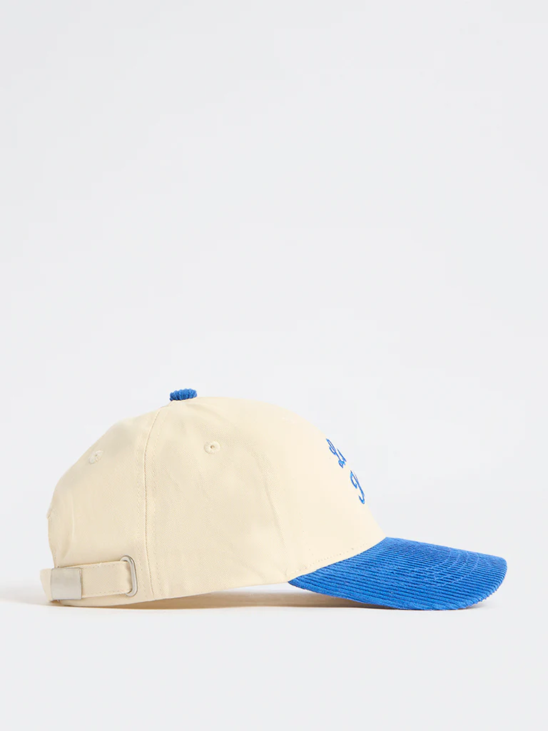 Wunderlove  Off-White Text Embroidered Cap - Image 2