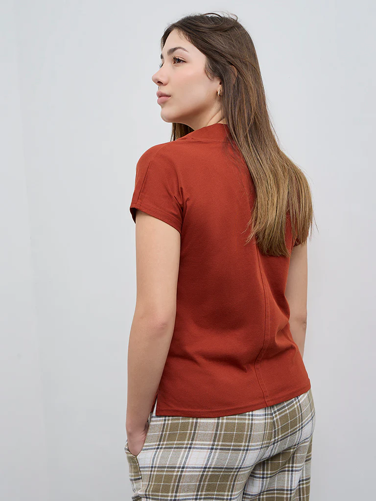 Wunderlove Olive Checkered High-Rise Cotton Pyjamas - Image 4