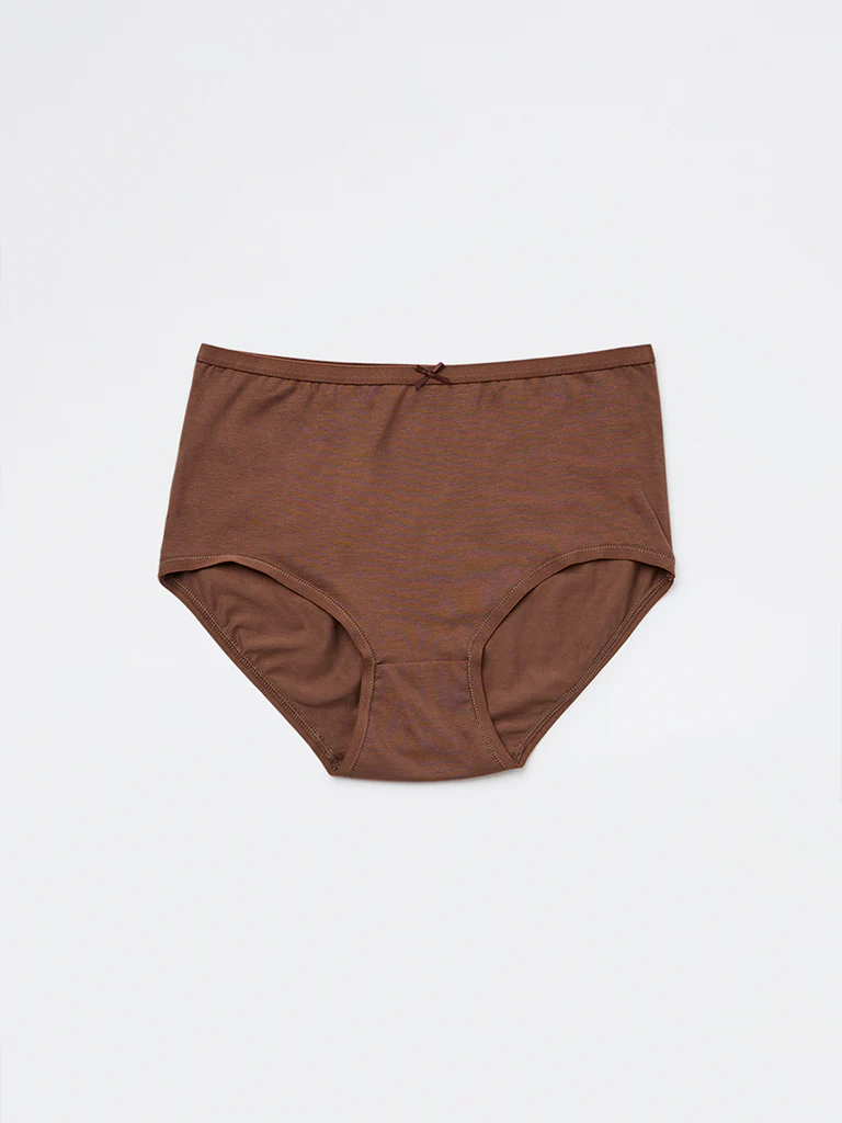 Wunderlove Plum Cotton-Blend Hi-Rise Briefs - Pack of 3 - Image 7
