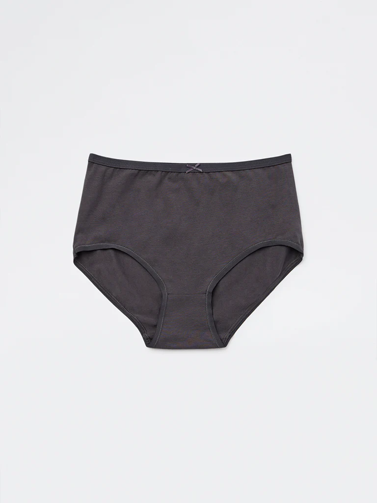 Wunderlove Plum Cotton-Blend Hi-Rise Briefs - Pack of 3 - Image 8
