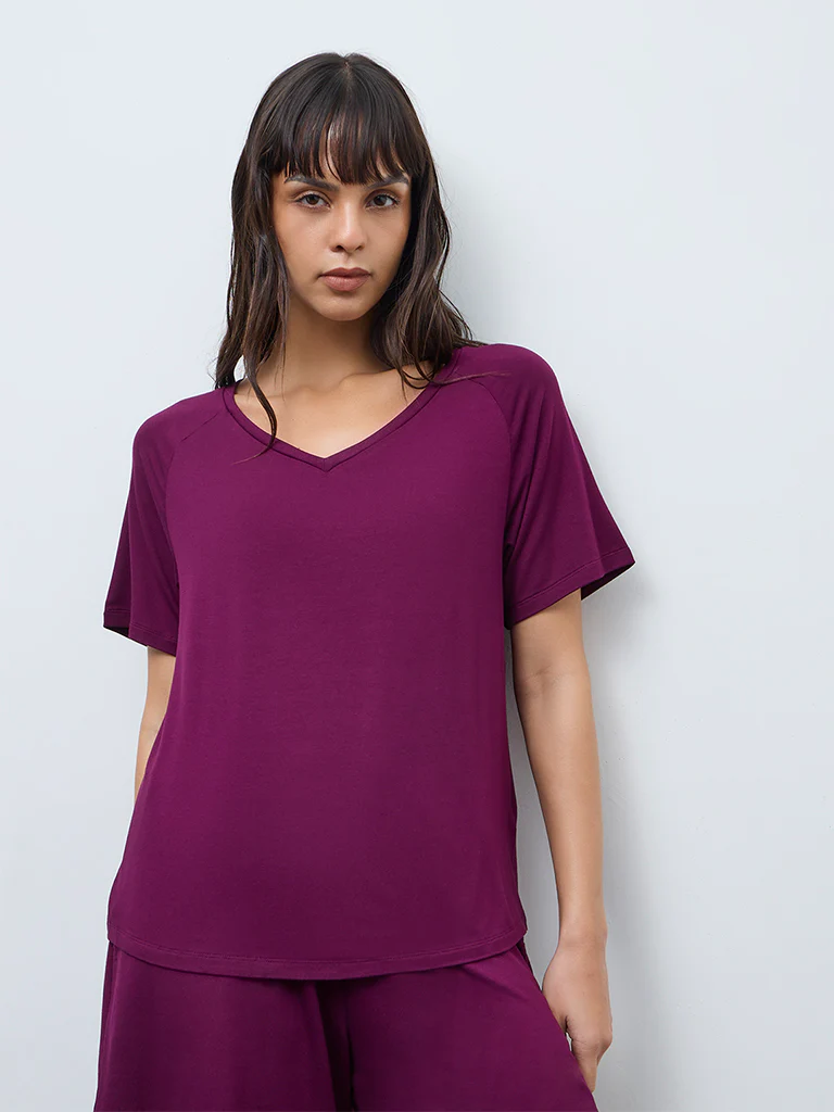 Wunderlove Plum Solid Top