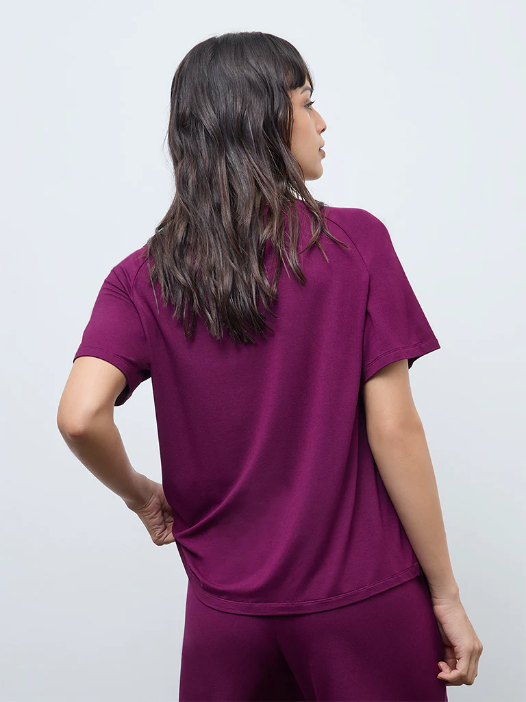 Wunderlove Plum Solid Top - Image 4