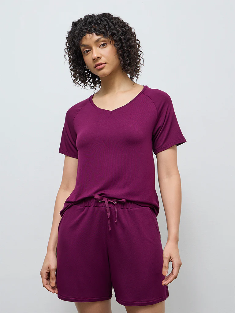 Wunderlove Plum Solid Top