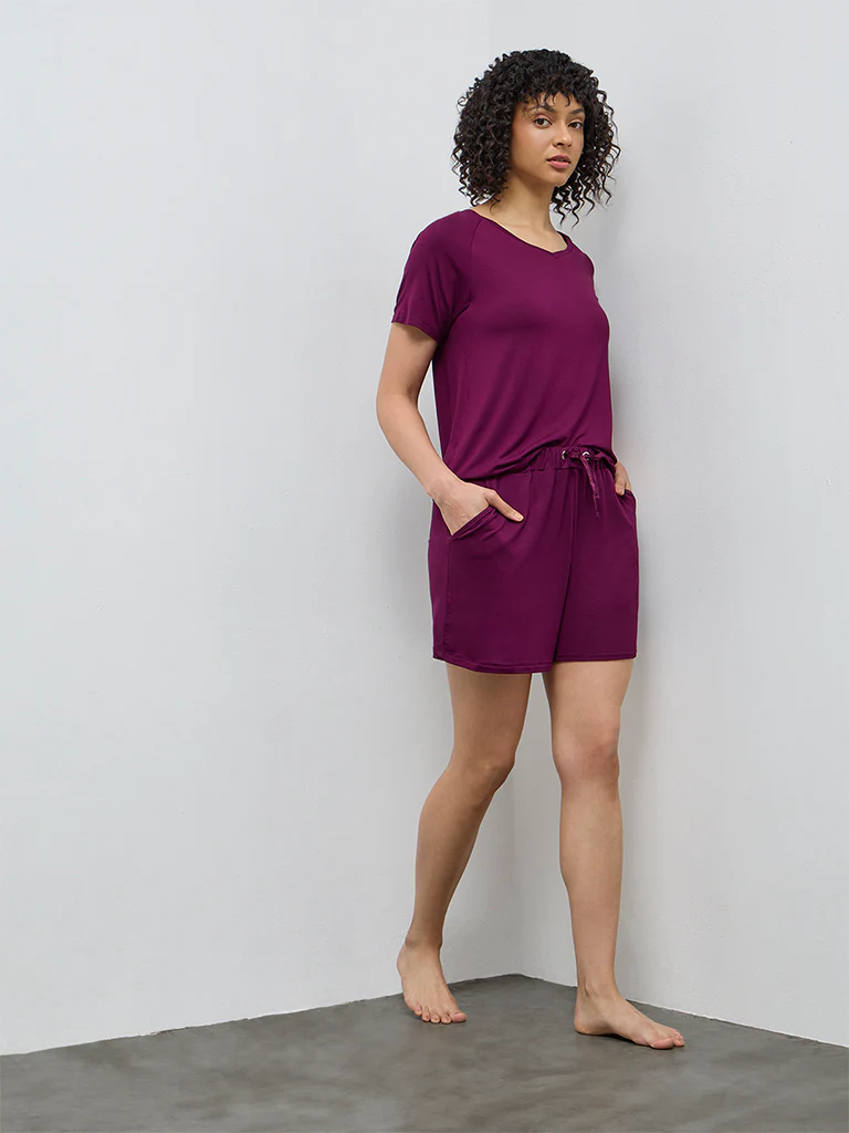 Wunderlove Plum Solid Top - Image 2