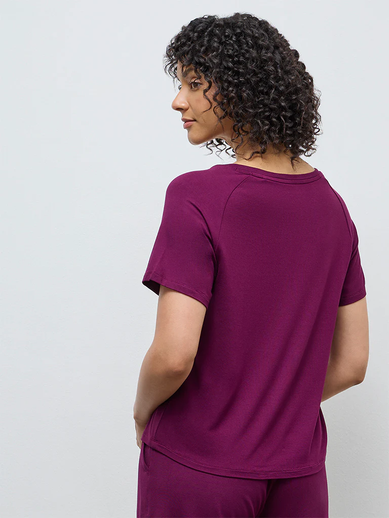 Wunderlove Plum Solid Top - Image 4
