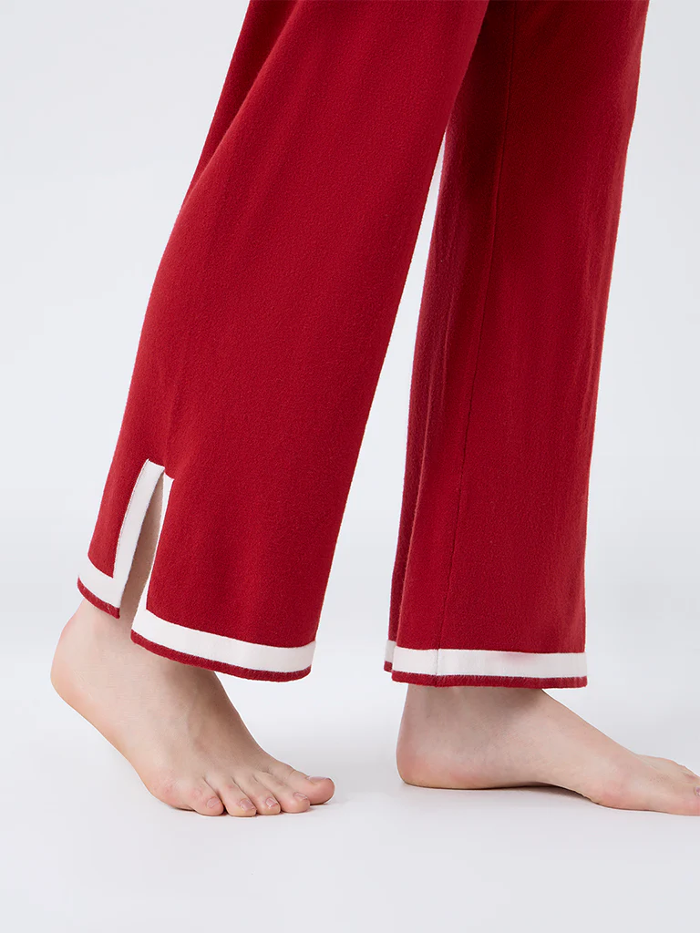 Wunderlove Red High-Rise Pants - Image 3