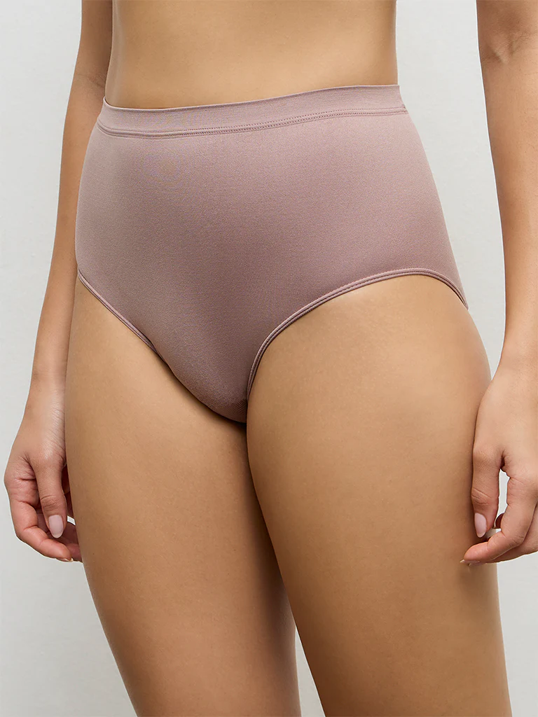 Wunderlove Taupe Seamfree Full Briefs - Image 2