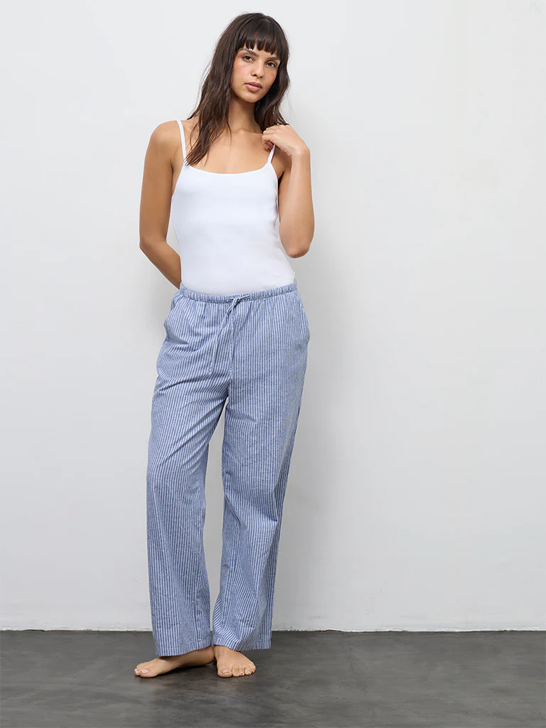 Wunderlove White Ribbed Cotton-Blend Camisole - Image 2