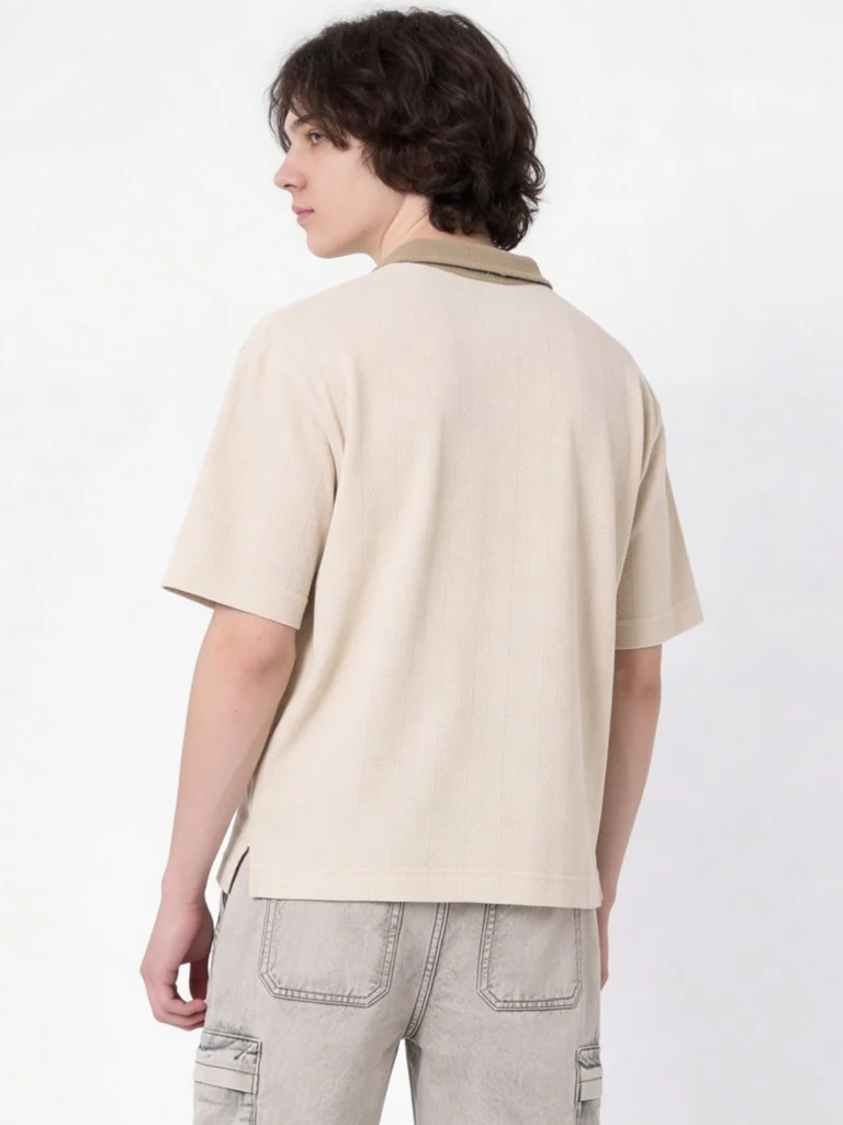 Y&F Kids Boys Beige Graphic Printed T-Shirt - Image 2
