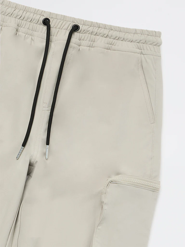 Y&F Kids Boys Beige Mid-Rise Cargo Pants - Image 4