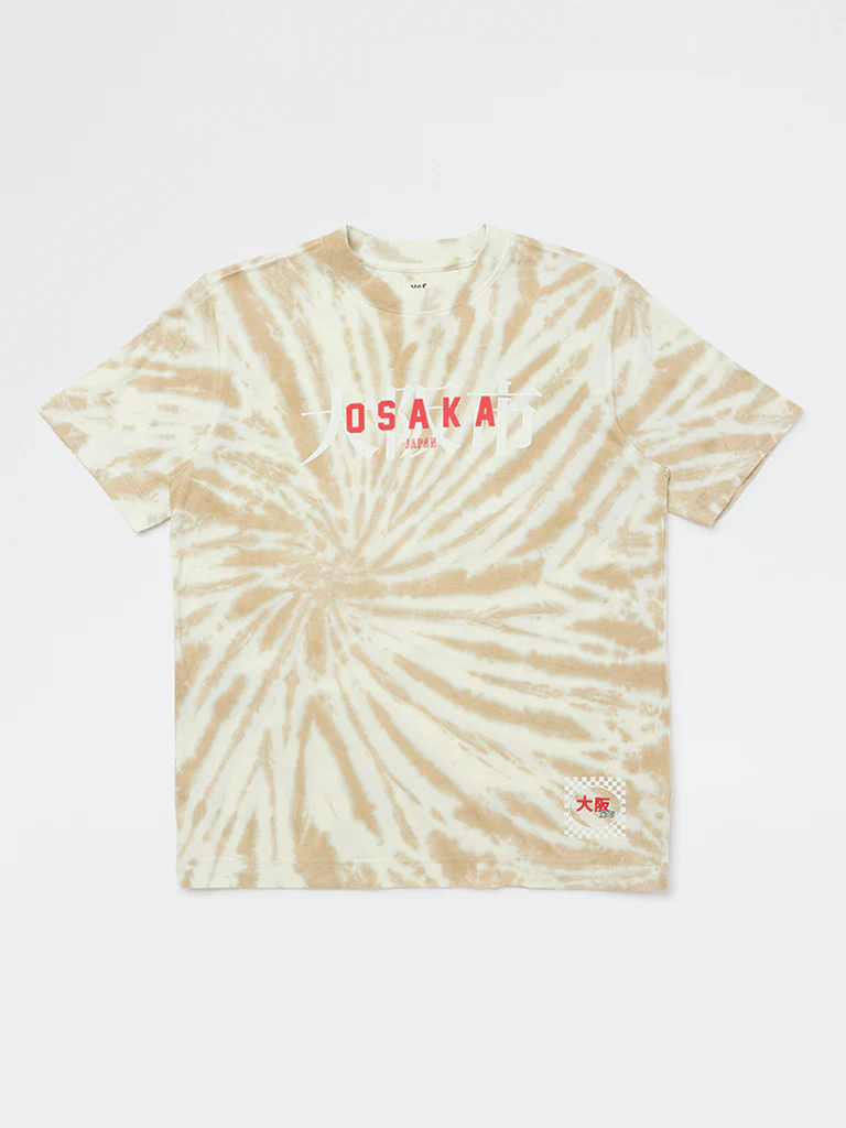 Y&F Kids Boys Beige Tie-Dye Cotton T-Shirt