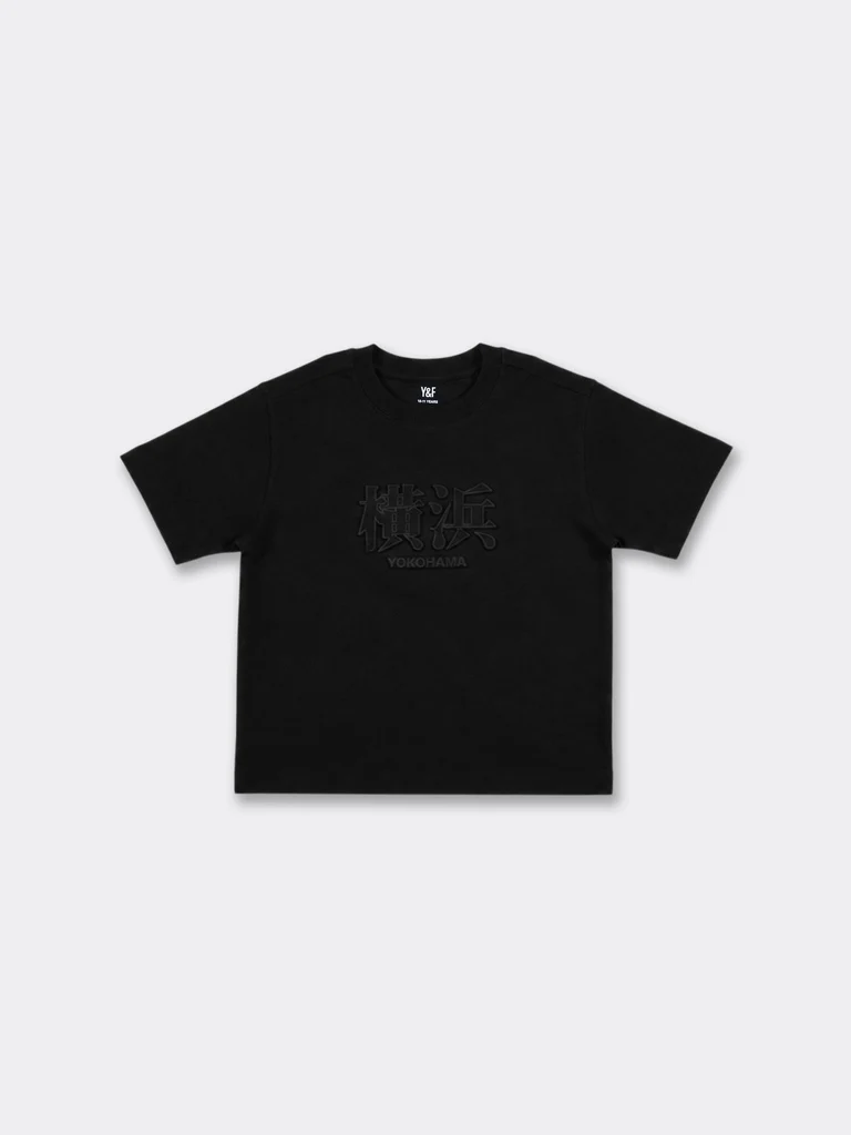 Y&F Kids Boys Black Embossed Cotton T-Shirt - Image 3