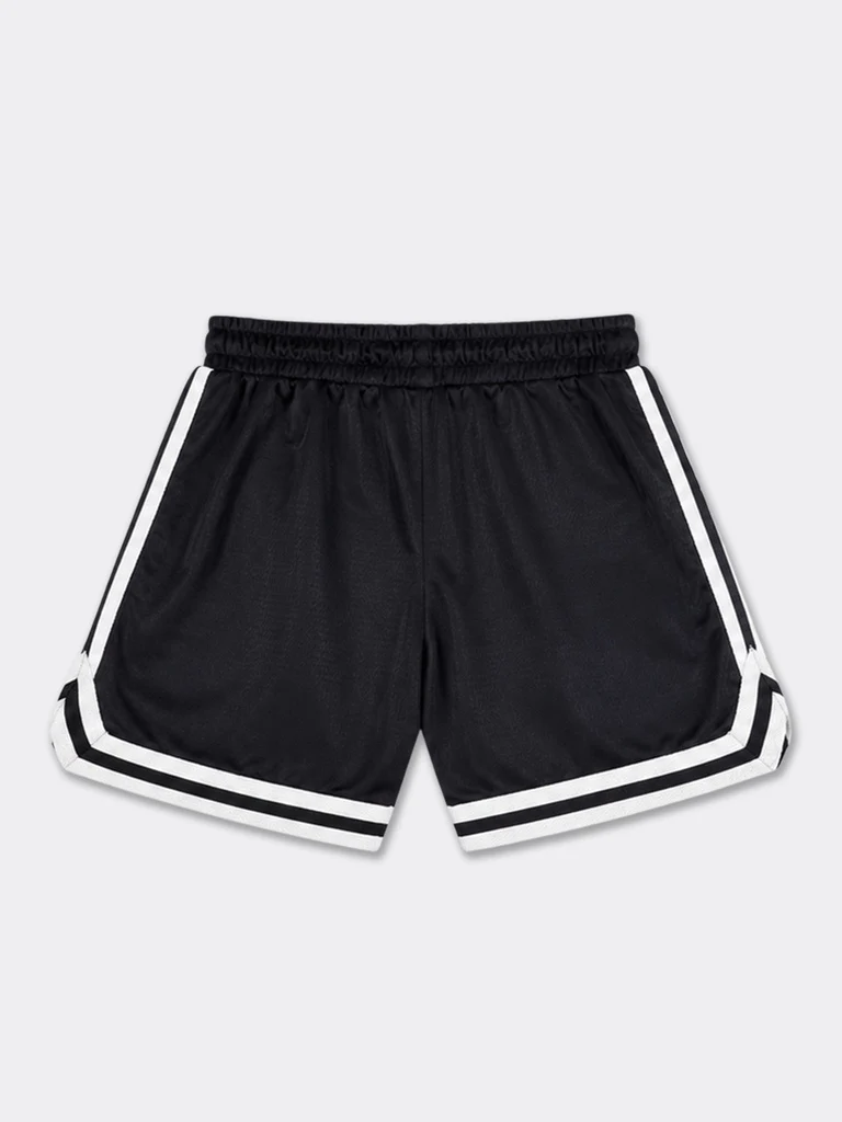 Y&F Kids Boys Black Striped Athletic Shorts - Image 3