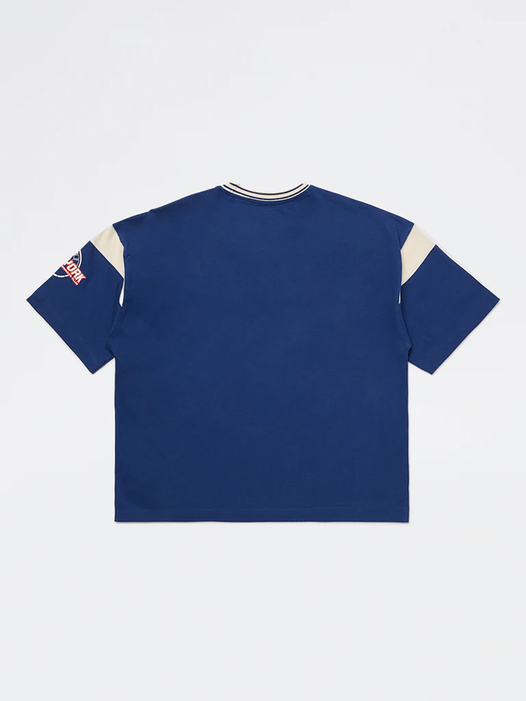 Y&F Kids Boys Blue Graphic Printed Cotton T-Shirt - Image 2