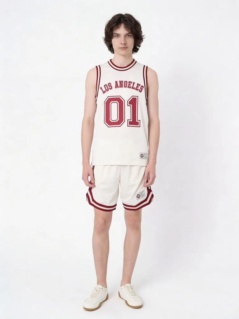 Y&F Kids Boys Boys Off-White Printed Sleeveless T-Shirt