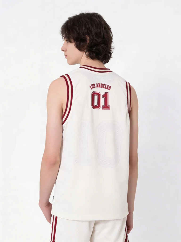 Y&F Kids Boys Boys Off-White Printed Sleeveless T-Shirt - Image 2