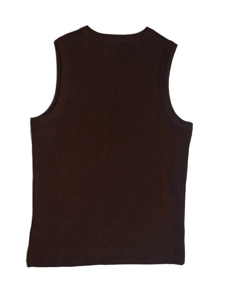 Y&F Kids Boys Brown Slim-Fit Cotton-Blend Vest - Image 5