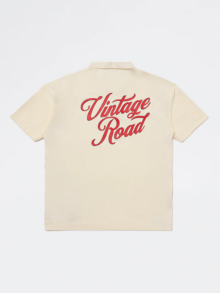 Y&F Kids Boys Cream Printed Cotton T-Shirt - Image 2