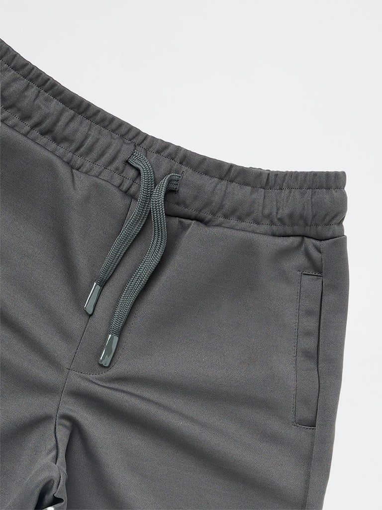Y&F Kids Boys Dark Grey Mid-Rise Shorts - Image 5