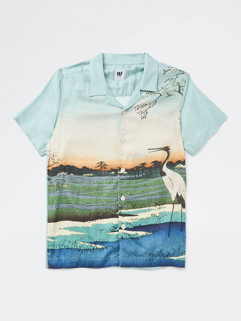 Y&F Kids Boys Multicolour Nature-Inspired Shirt