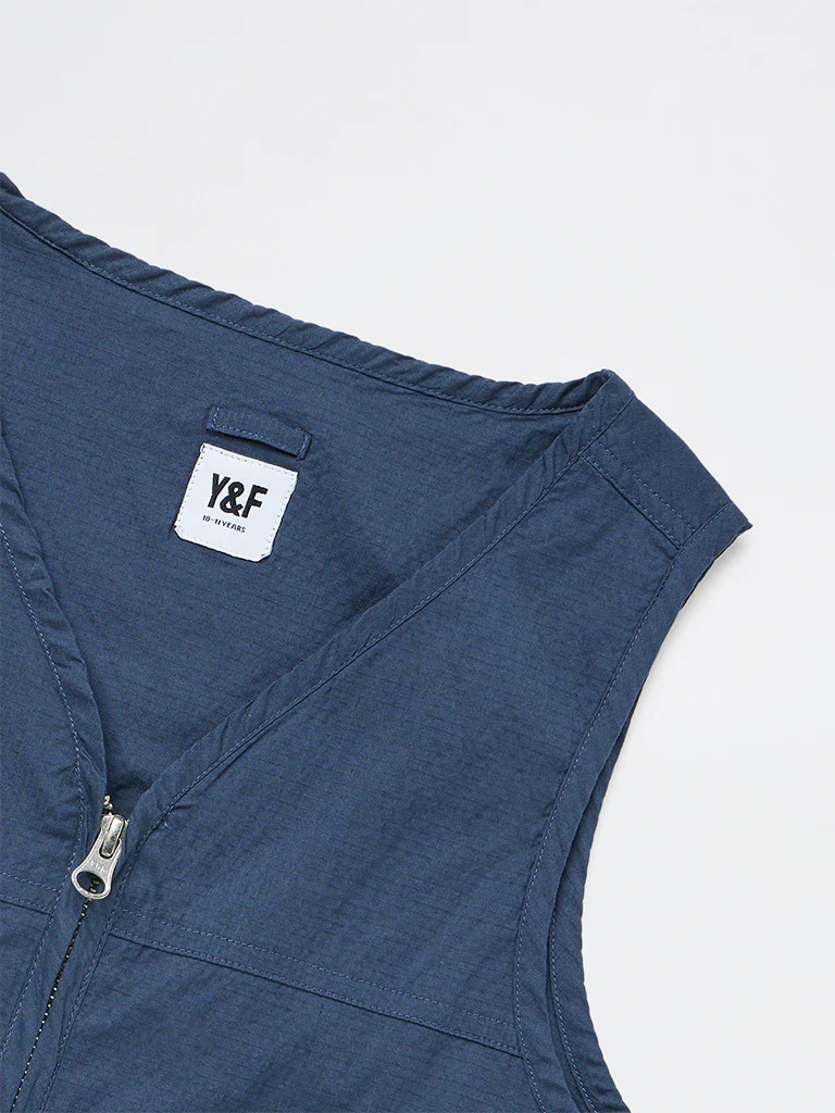 Y&F Kids Boys Navy Cotton-Blend Jacket - Image 5