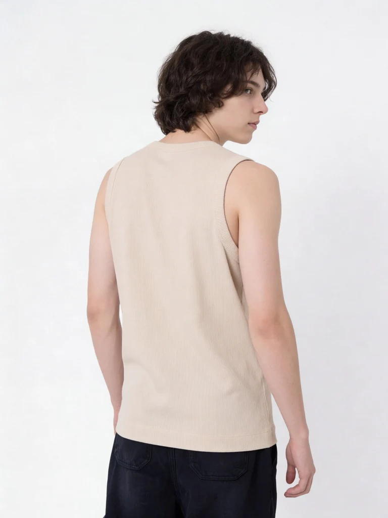 Y&F Kids Boys Off-White Cotton-Blend Vest - Image 3