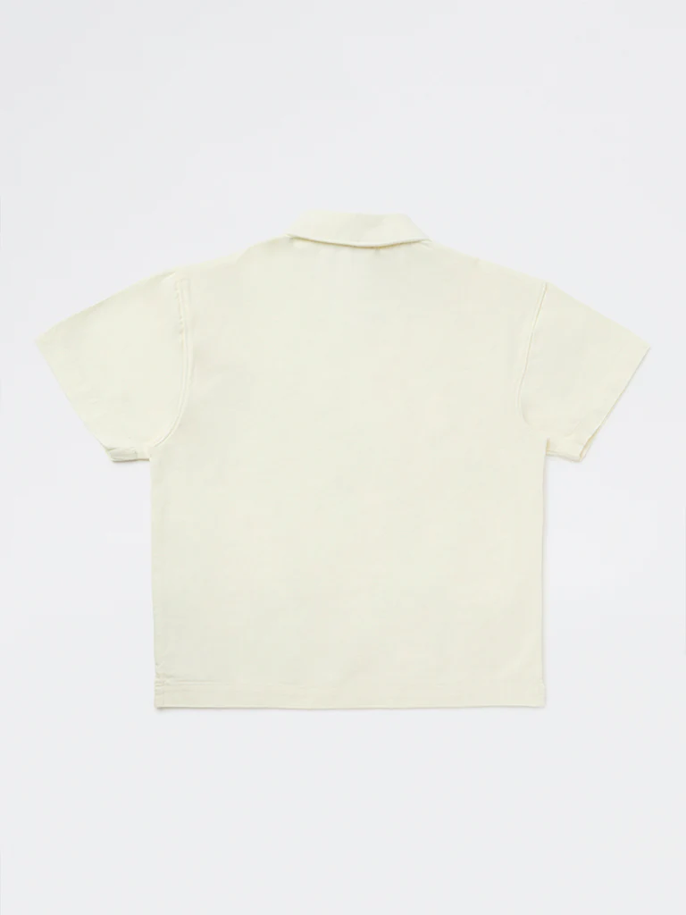 Y&F Kids Boys Off-White Printed Cotton Polo T-Shirt - Image 4