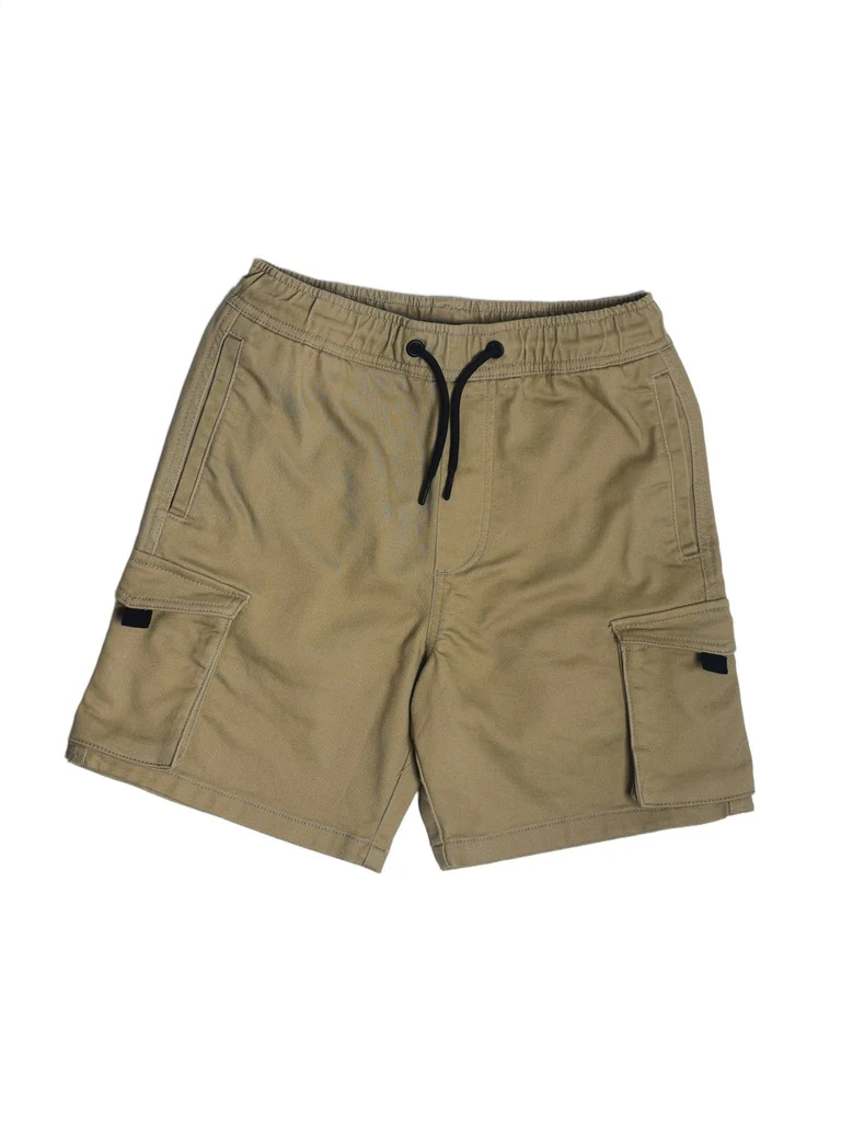 Y&F Kids Boys Stone Cargo Pocket Cotton-Blend Shorts - Image 4