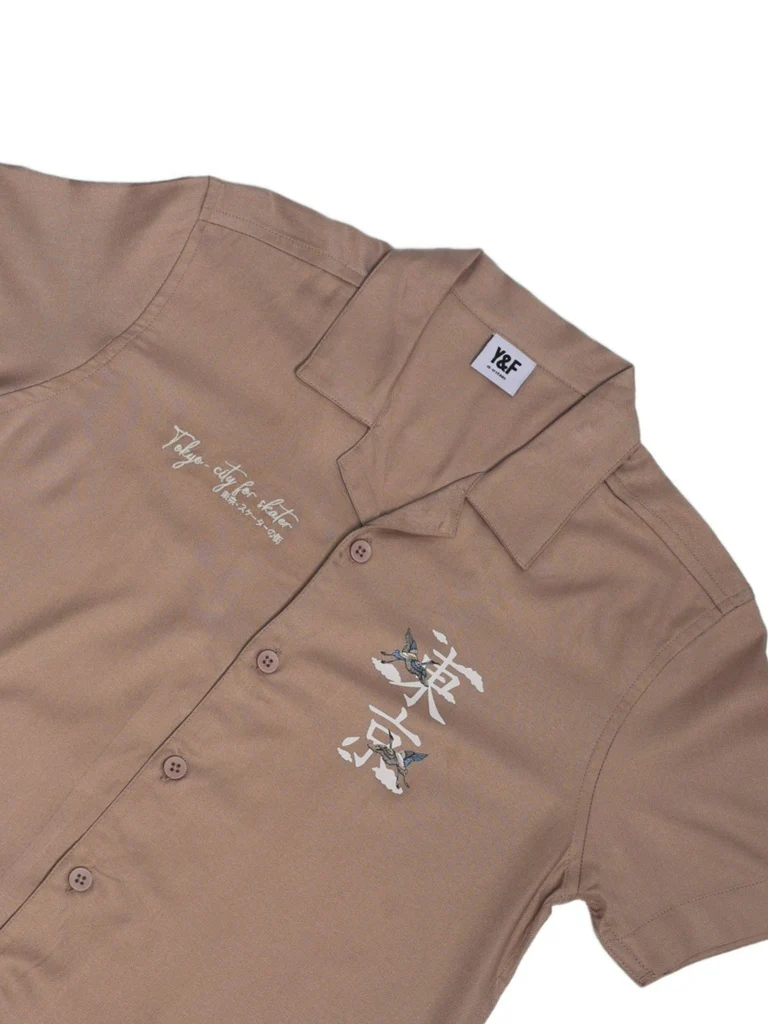 Y&F Kids Boys Taupe Printed Shirt - Image 5
