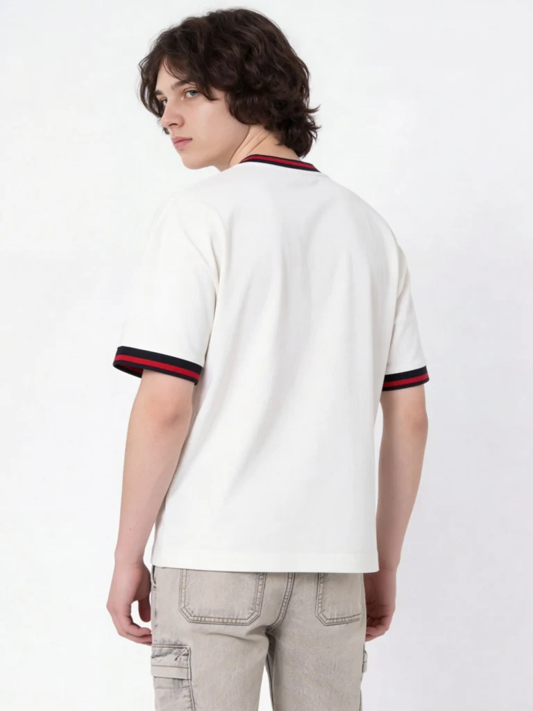 Y&F Kids Boys White Graphic Printed T-Shirt - Image 2