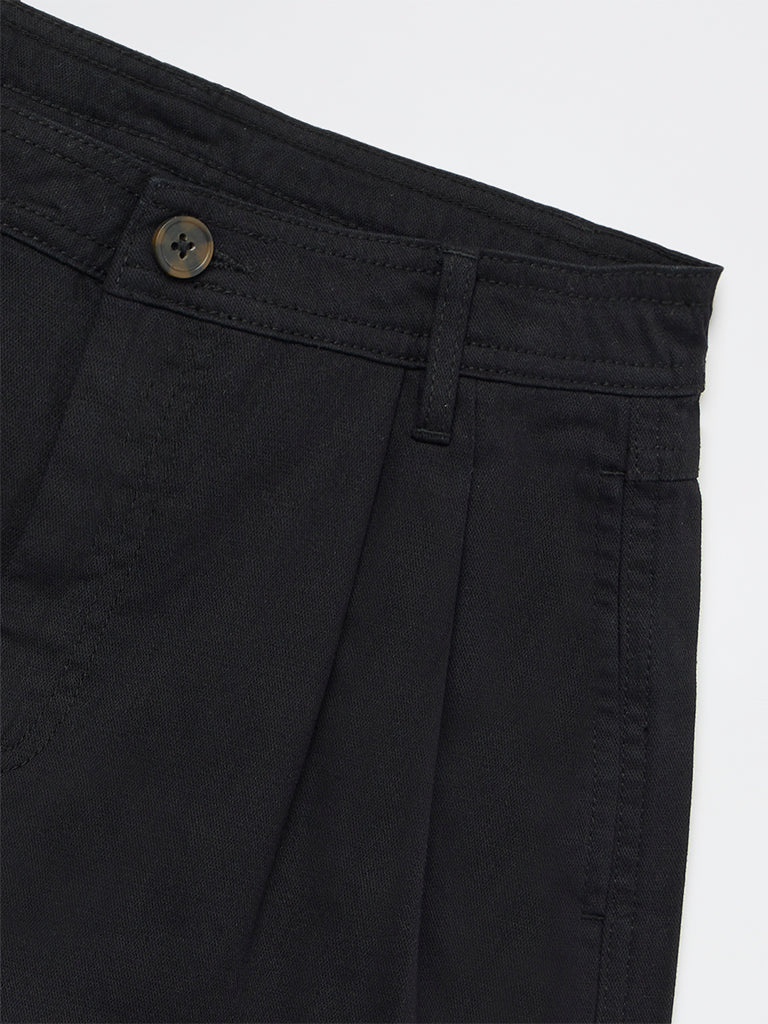 Y&F Kids Girls Black High-Rise Cotton Shorts - Image 6