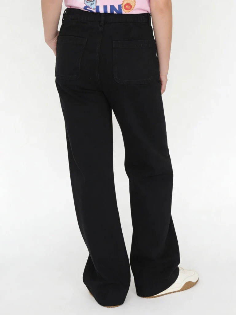 Y&F Kids Girls Black Mid-Rise Relaxed-Fit Jeans - Image 2
