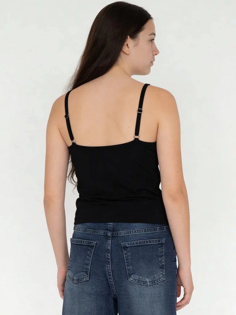 Y&F Kids Girls Black Numeric Printed Cotton-Blend Top - Image 2