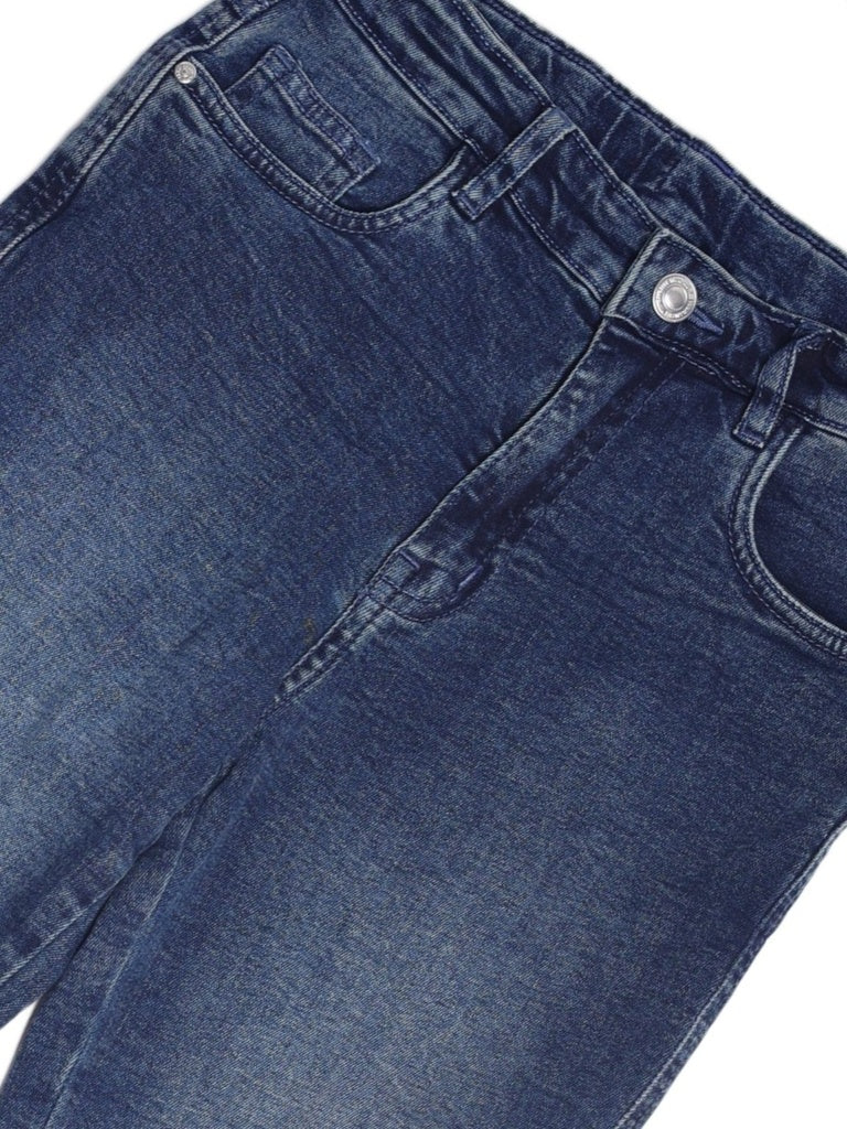 Y&F Kids Girls Blue Stretch Flare-Fit Jeans - Image 5