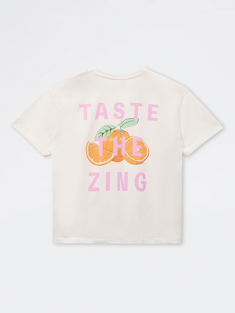 Y&F Kids Girls White Fruit Printed Cotton T-Shirt - Image 5