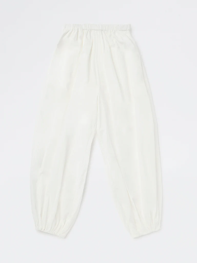 Y&F Kids Girls White High-Rise Harem Cotton Pants - Image 3