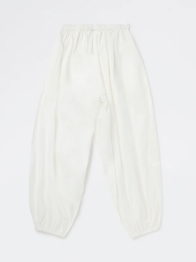Y&F Kids Girls White High-Rise Harem Cotton Pants - Image 4