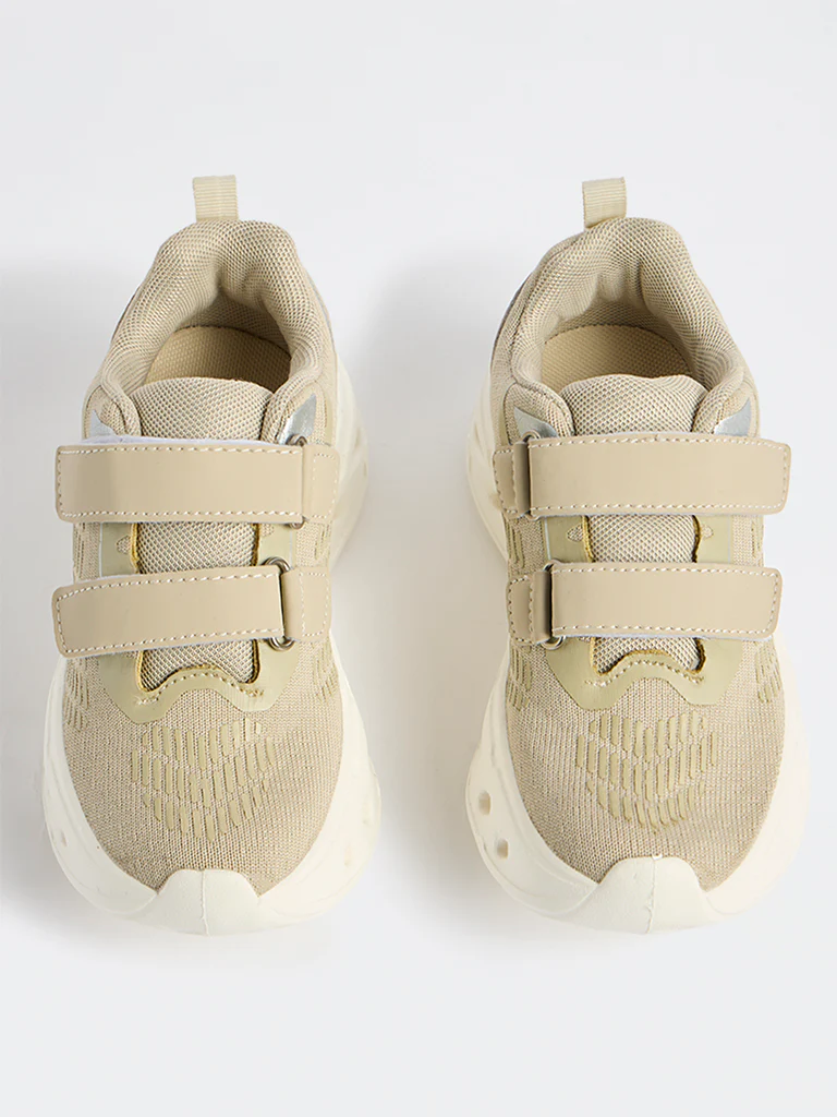 Yellow Beige Chunky Sneakers - Image 2