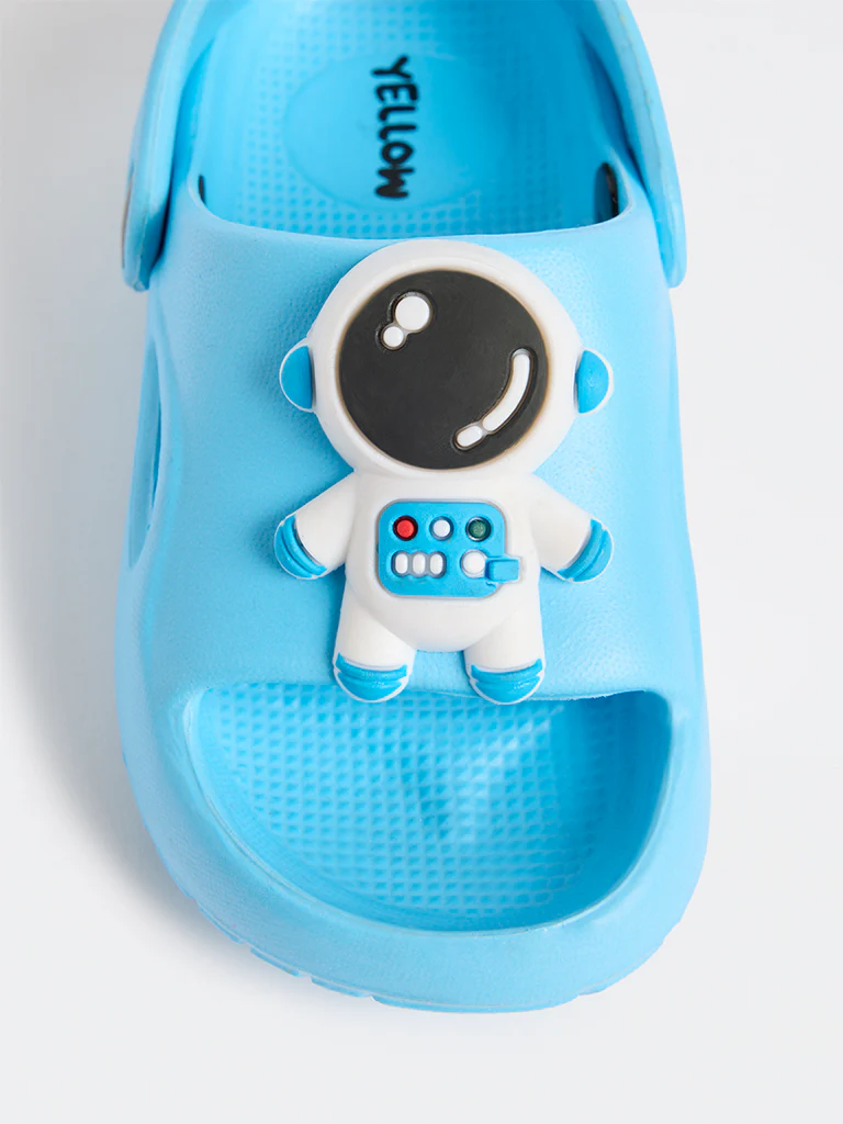 Yellow Blue Applique-Detailed Clogs - Image 3