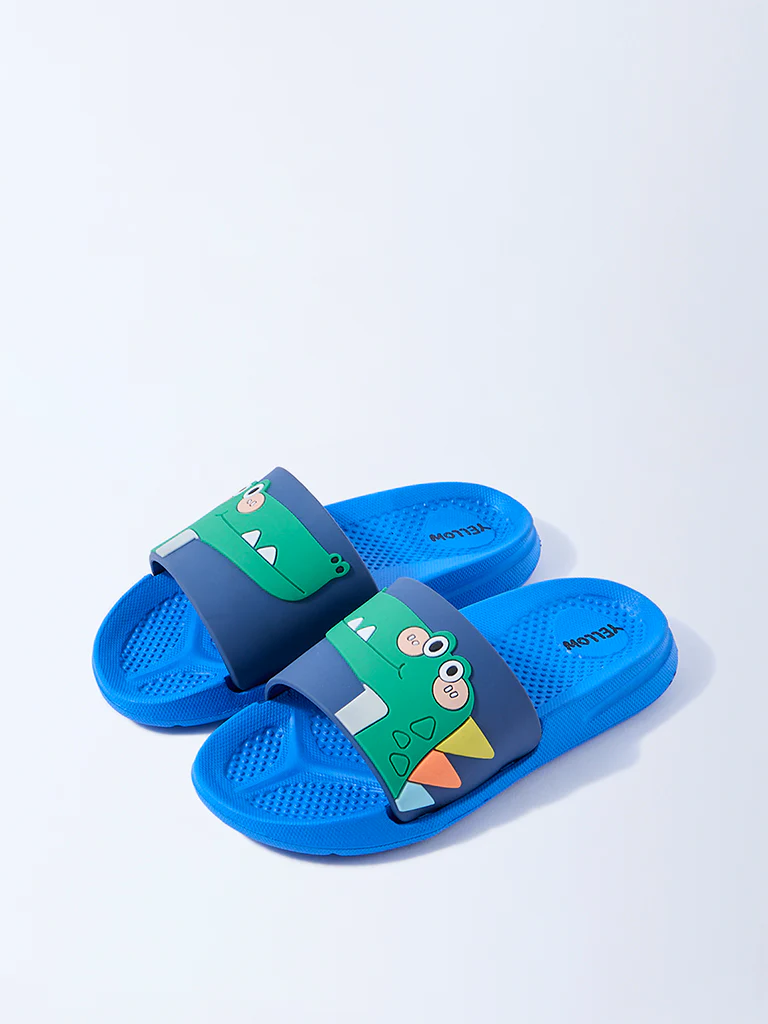 Yellow Blue Dinosaur Design Slides - Image 2