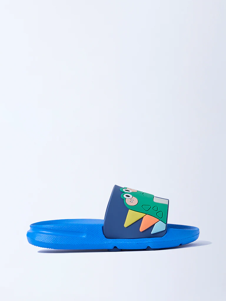 Yellow Blue Dinosaur Design Slides