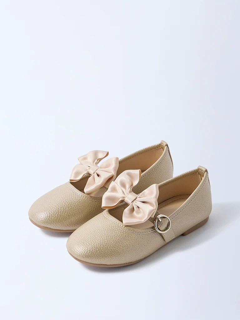 Yellow Gold Bow-Detailed Ballerina - Image 2