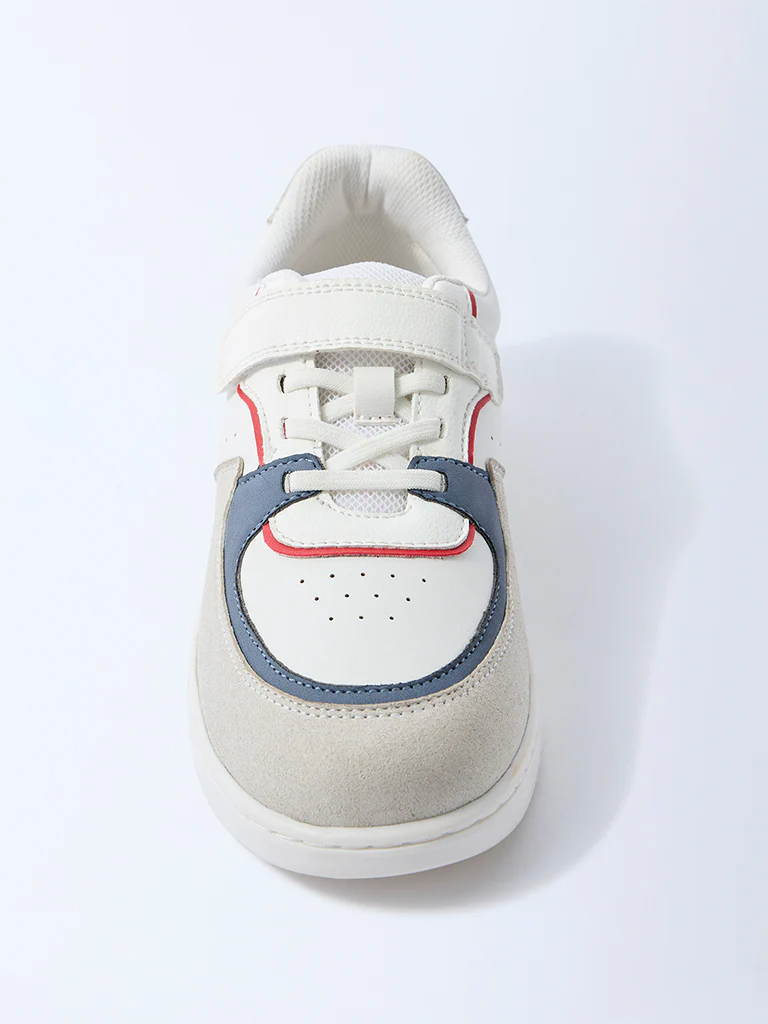Yellow Grey Perforated Sneakers - Image 3
