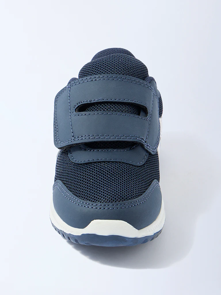 Yellow Navy Mesh Detailed Sneakers - Image 3