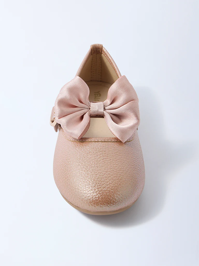 Yellow Pink Bow-Detailed Ballerina - Image 3