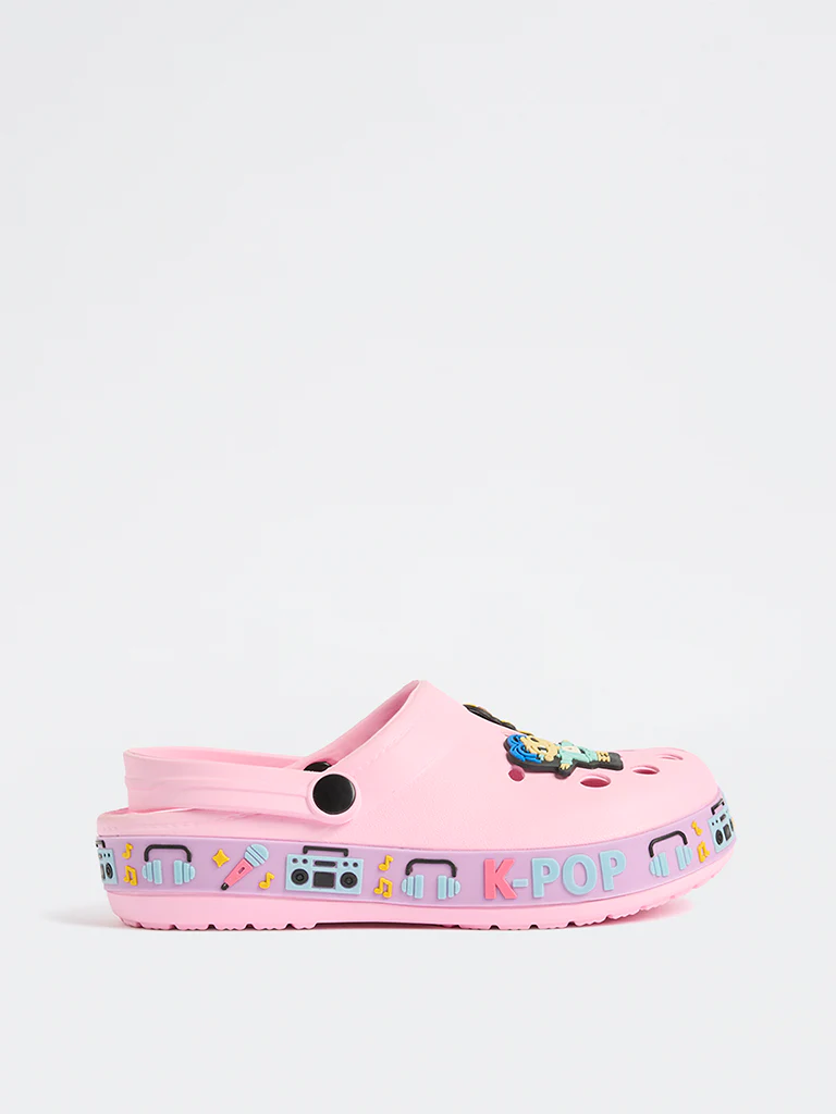 Yellow Pink K-Pop Inspired Clogs