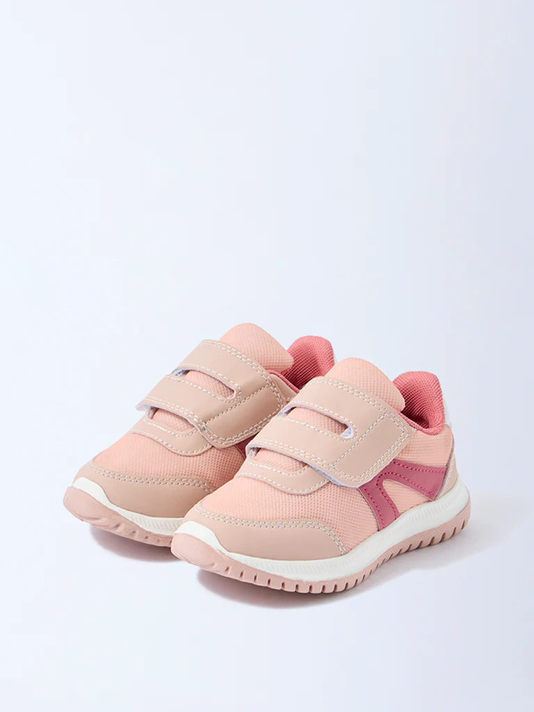 Yellow Pink Mesh Detailed Sneakers - Image 2